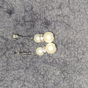 Faux Pearl Earrings